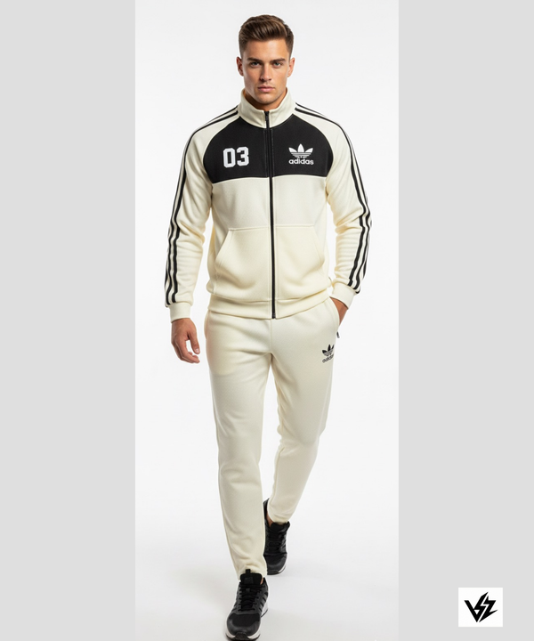 Men's Textured Tracksuit Set