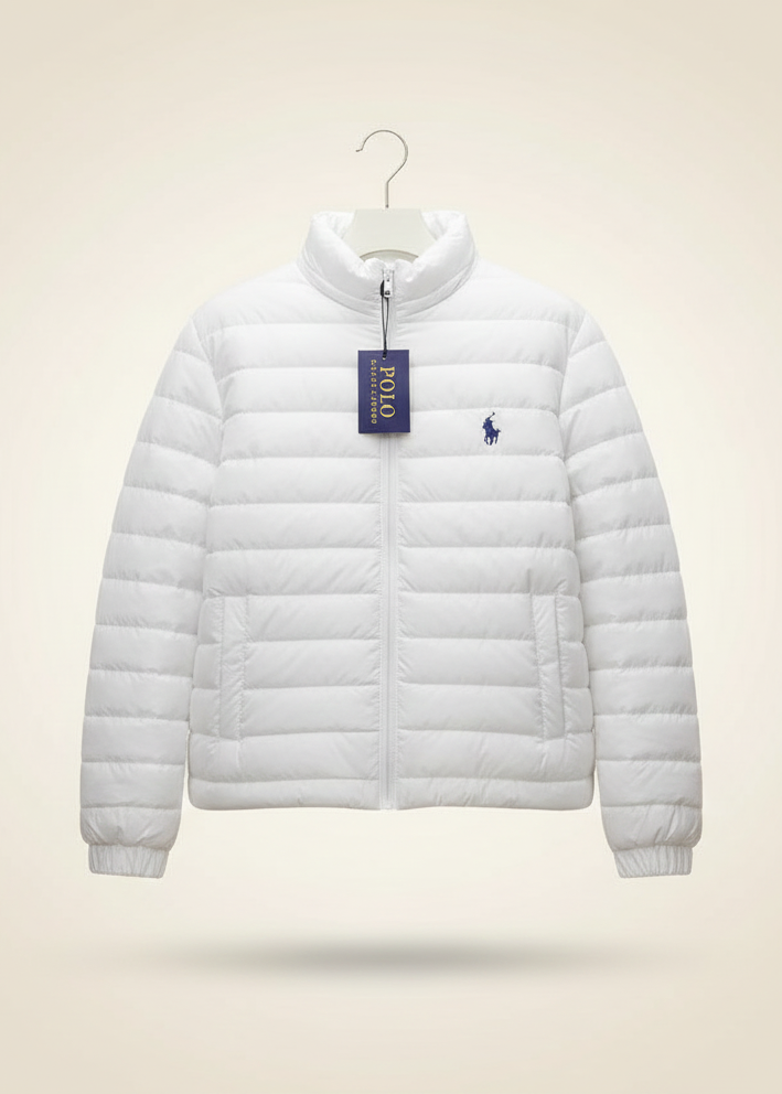 Luxury Padded Leather Bomber Jacket