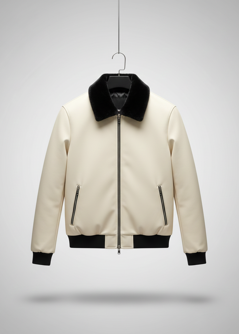 Chic Lightweight Puffer Jacket - Clean Alpine White