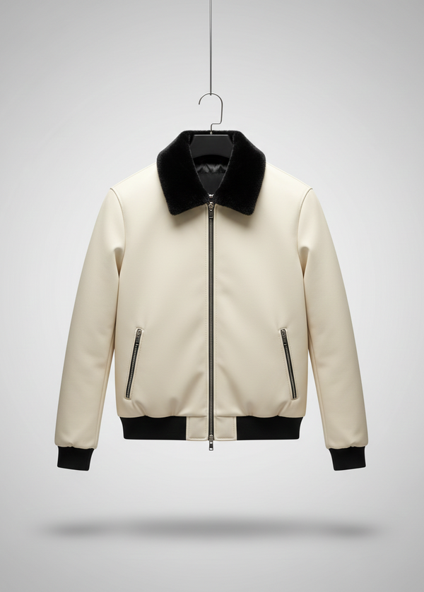 Chic Lightweight Puffer Jacket - Clean Alpine White